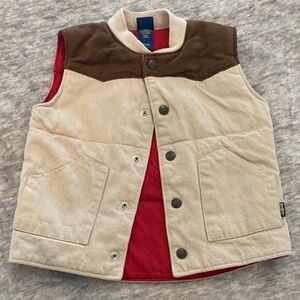 OshKosh B'gosh Beige and Red Vest